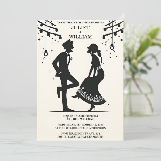 ユーモ予測できなーファンキーユニークミームおもしろいの結婚取得 招待状 (スタンド正面)