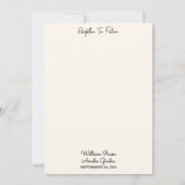 ユーモ予測できなーファンキーユニークミームおもしろいの結婚取得 招待状 (裏面)