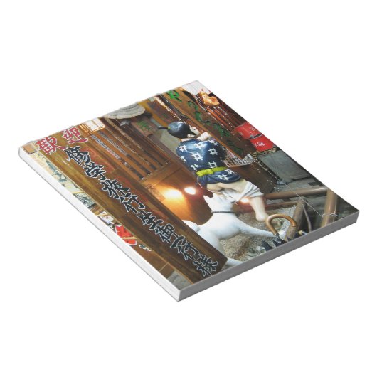 ユーモ日本のー – ズボンを下ろす犬 ノートパッド (アングル)