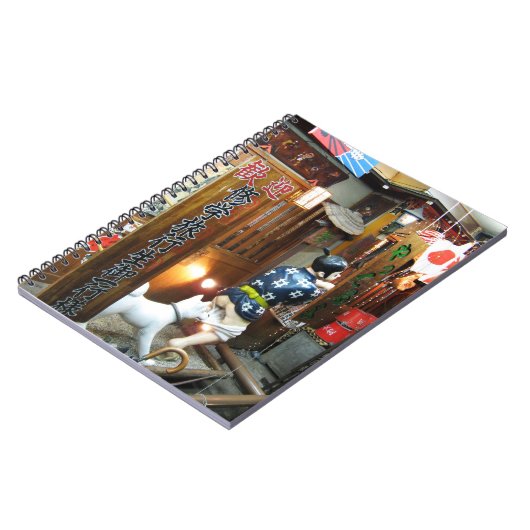 ユーモ日本のー – ズボンを下ろす犬 ノートブック (左側)