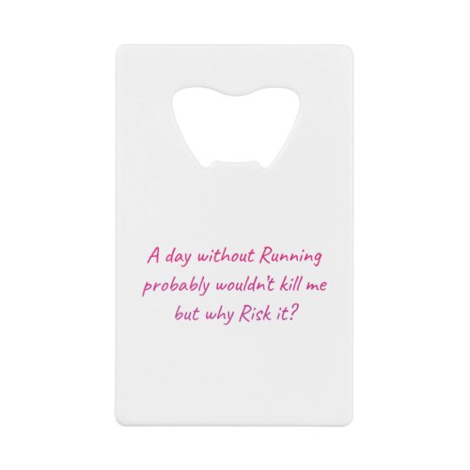 ユーモ走ア感を持って クレジットカード栓抜き (正面)