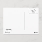 ユーラシアイーグルフクロウありがとうはがき ポストカード (裏面)