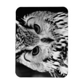 ユーラシアイーグルフクロウのクローズアップポートレート マグネット (縦)