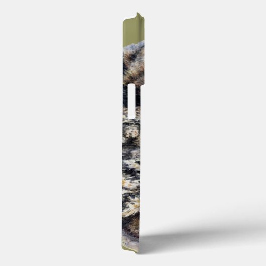 ユーラシアイーグルフクロウの水の色アートブラウン Case-Mate iPhoneケース (裏面 / 右)