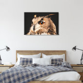 ユーラシアイーグルフクロウ キャンバスプリント (インサイチュ (寝室))