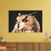 ユーラシアイーグルフクロウ キャンバスプリント (インサイチュ (リビング))