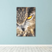 ユーラシアイーグルフクロウ（ブボブボ） キャンバスプリント (インサイチュ (ウッドフロア))