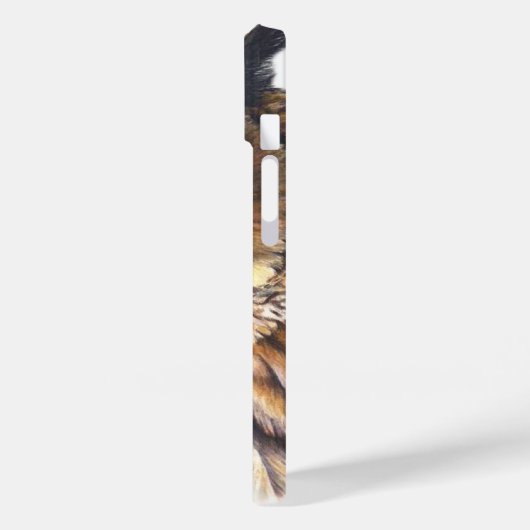 ユーラシアイーグル素晴らしフクロウのアートウォーター色 Case-Mate iPhoneケース (裏面 / 左)