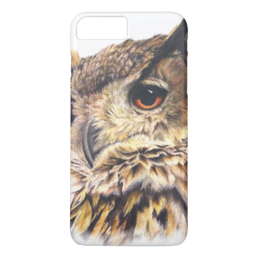 ユーラシアイーグル素晴らしフクロウのアートケース Case-Mate iPhoneケース (裏面)