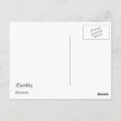 ユーラシアイーグル考えフクロウの葉書 ポストカード (裏面)