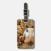 ユーラシアウィゲオンの町でハンサムな見知らぬ人 ラゲッジタグ (正面縦)