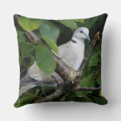 ユーラシアコレードーブソングバードオンさくらんぼツリー クッション (裏面)