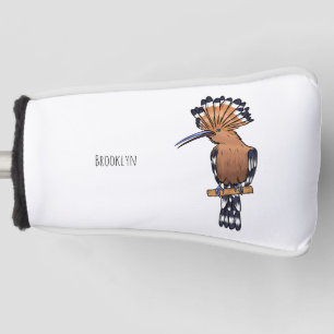 ユーラシアフーポーの鳥の漫画イラストレーション ゴルフヘッドカバー
