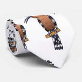 ユーラシアフーポーの鳥の漫画イラストレーション ネクタイ (ロール)