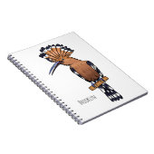 ユーラシアフーポーの鳥の漫画イラストレーション ノートブック (右側)
