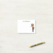 ユーラシアフーポーの鳥の漫画イラストレーション ポストイット (デスク上)