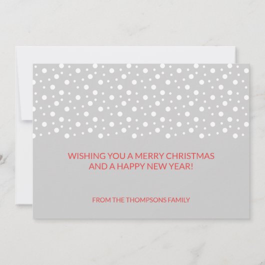 ユーラシアブルフィンチバードメリークリスマスカスタム シーズンカード (裏面)