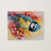 ユーラシアブルーティットバード ジグソーパズル (横)