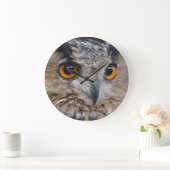 ユーラシアワシフクロウ ラージ壁時計 (ホーム)