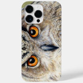 ユーラシアワシミミズク ファインアート 水彩画 Case-Mate iPhoneケース (裏面)