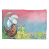 ユーラシアワレン&スノードロップ&プリムローズ 枕カバー (裏面)