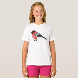 ユーラシアンウソの可愛いキャラクターバードイラスト Tシャツ