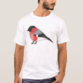 ユーラシアンウソの可愛いキャラクターバードイラスト Tシャツ (正面)