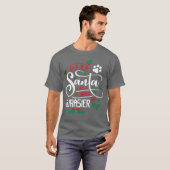 ユーラジエ犬クリスマスドッグはレトロな少女を育てる Tシャツ (正面フル)