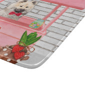 ユーラジエ犬バレンタインデーキスをするス カッティングボード (角)