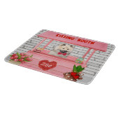 ユーラジエ犬バレンタインデーキスをするス カッティングボード (角)