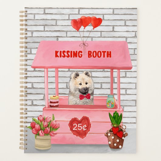 ユーラジエ犬バレンタインデーキスをするス プランナー手帳 (正面)