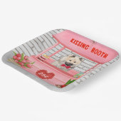 ユーラジエ犬バレンタインデーキスをするス ペーパープレート (傾斜あり)