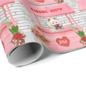 ユーラジエ犬バレンタインデーキスをするス ラッピングペーパー (ロールコーナー)