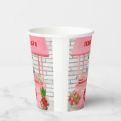 ユーラジエ犬バレンタインデーキスをするス 紙コップ (右)