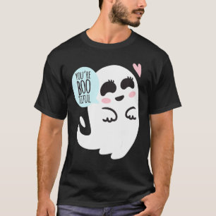 ユーリユープティブー幽霊かわいい面白いハロウィーンCos Tシャツ