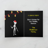 ユーリョクサンタ 🎅🛸 UFO クリスマス グリーティング カード (内部)