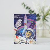 ユーリ・ガガガリン葉書 ポストカード (スタンド正面)