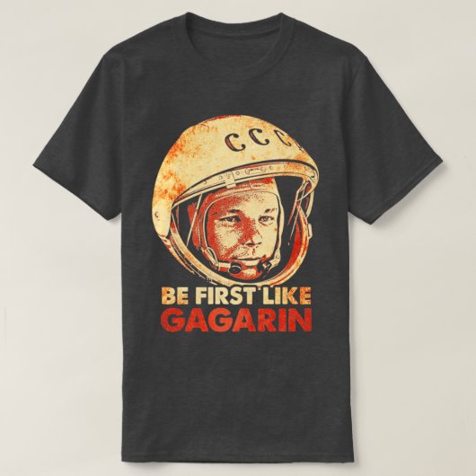 ユーリ・ガガガリン・ソ連コスモナウ宇宙飛行士12 Tシャツ (デザイン正面)