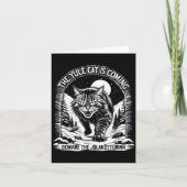 ユールキャットがやってくる ジョラクットゥリンの警告 カード (正面)