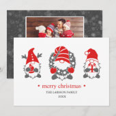 ユールシーズン | ホワイトクリスマス  フォト シーズンカード (正面/裏面)