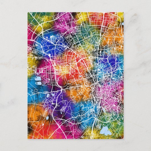 ユールムチ中国シティマップ ポストカード (正面)