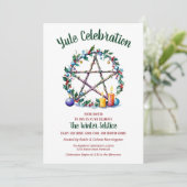 ユール祭り ペンタクル星 ウィンタールストス ウィッカ 招待状 (スタンド正面)