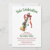 ユール・ウィンター・ソルスティス・ウィッチ・ブローム・ホーリー・ベソム 招待状 (正面)