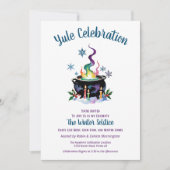 ユール・ウィンター・ソルスティス 魔女の鍋 ホーリー スノー 招待状 (正面)