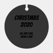 ユール(キリスト降誕祭)が燃えカッコいいるログクリスマスを過ごす メタルオーナメント (裏面)