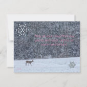 ユール（キリスト降誕祭）のクリスマスの挨拶状のコレクション サンキューカード (裏面)