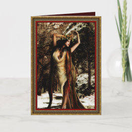 ユール（キリスト降誕祭）のヒイラギの女神 シーズンカード