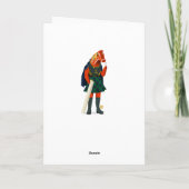 ユール(キリスト降誕祭)のヤギの休日の挨拶状 シーズンカード (裏面)