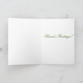 ユール（キリスト降誕祭）のリースはハンドメイド挨拶の休日カードに味をつけます シーズンカード (内部)