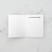 ユール（キリスト降誕祭）の冬の木を格子状に カード (内部)